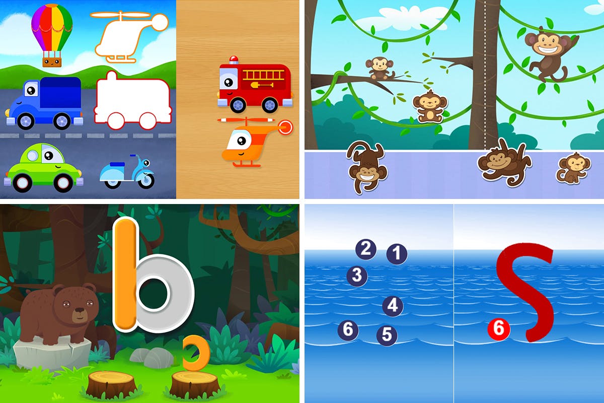 online pre-writing activities for preschoolers in ABC Reading Eggs Junior and ABC Reading Eggs