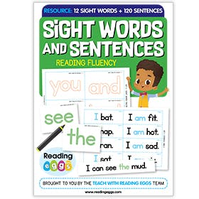 Sight Words and Sentences free printable PDF worksheets