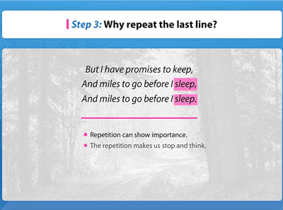 Lesson 114 – Mood, Imagery and Repetition in a Poem