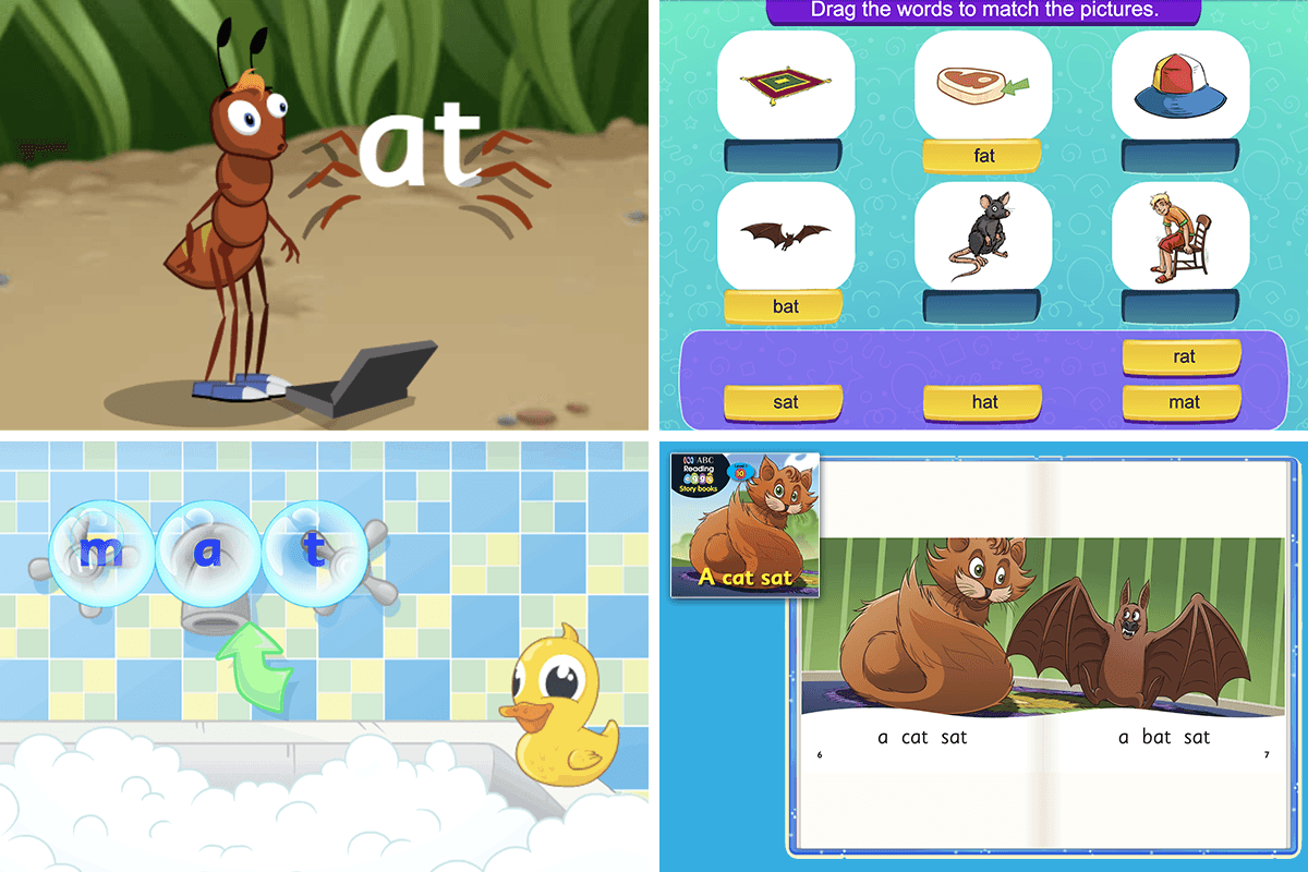 onset and rime phonological awareness activities in Reading Eggs