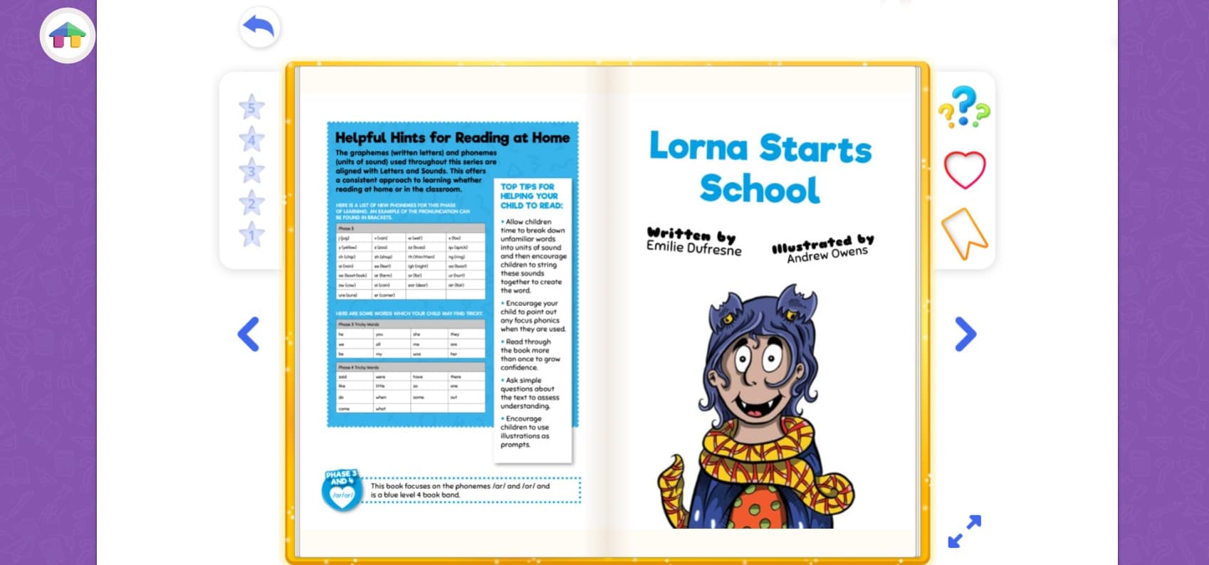 social story starting school ABC Reading Eggs Library