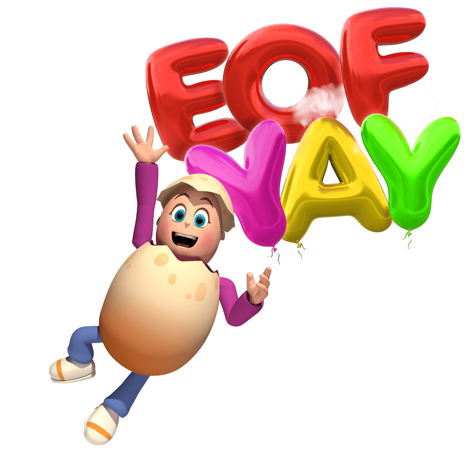 reggie with eofyay balloon